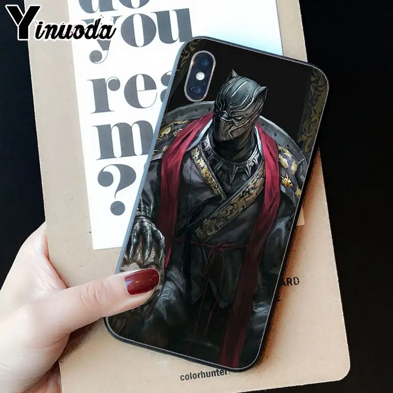 Yinuoda Marvel Heroes Черная пантера Новинка чехол для телефона Fundas для Apple iPhone 8 7 6 6 S плюс X XS MAX 5 5S SE XR крышка мобильного телефона