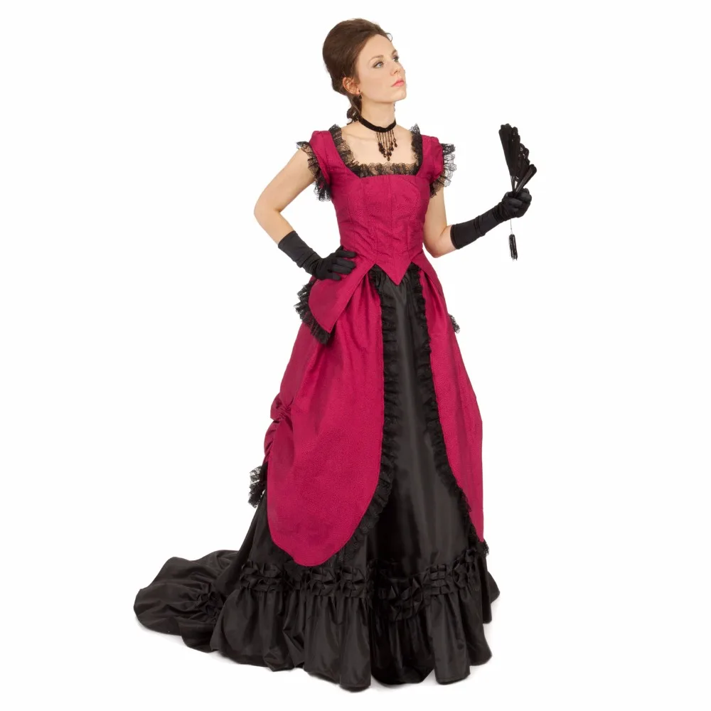 

Felicity Silk Bustle Victorian Ensamble Sashes&Lace Dress Suequer Queen Dress Ball Gown Rose Dress Pleated Clothes