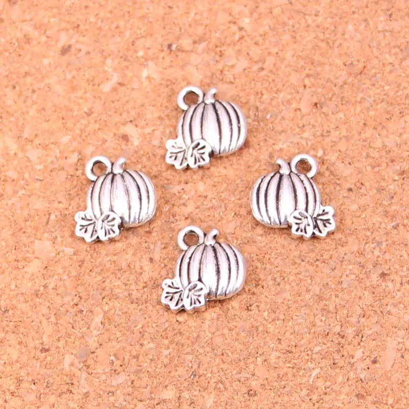 150 шт. посеребренные подвески в виде тыквы 10 х10 мм|thanksgiving charms|antique silvercharm diy |