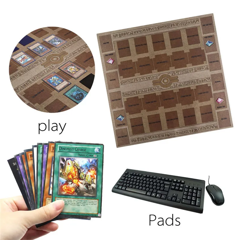 Игровой резиновый коврик 60x60 см в стиле Галактики для соревнований игровой