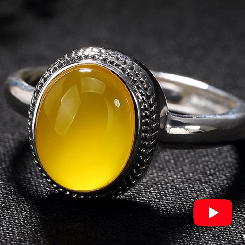 Gemstone NOT FAKE Israel S925 Fine Antique shop Ring Sterling Silver handicraft lord noble Natural Artisan Baltic amber | Украшения и