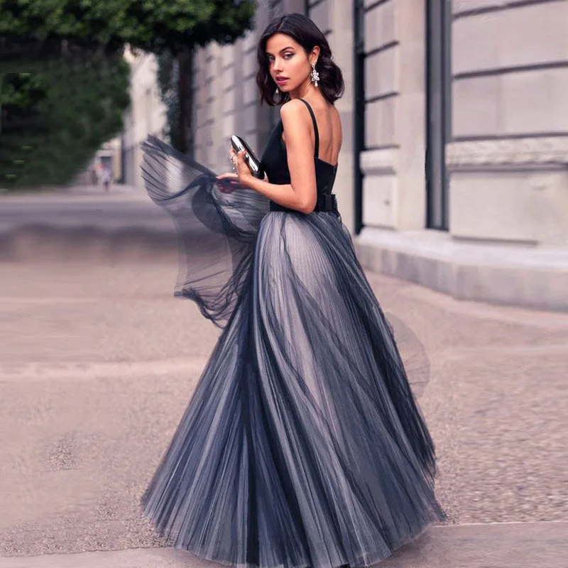 Новинка Лето 2018 Vestidos Robe De Soiree Новое поступление изумительное Сетчатое Макси