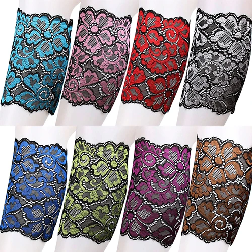 Women Fashion Stretchy Lace Flowers Boot Leg Warmers Cuffs Soft Laced Socks | Женская одежда