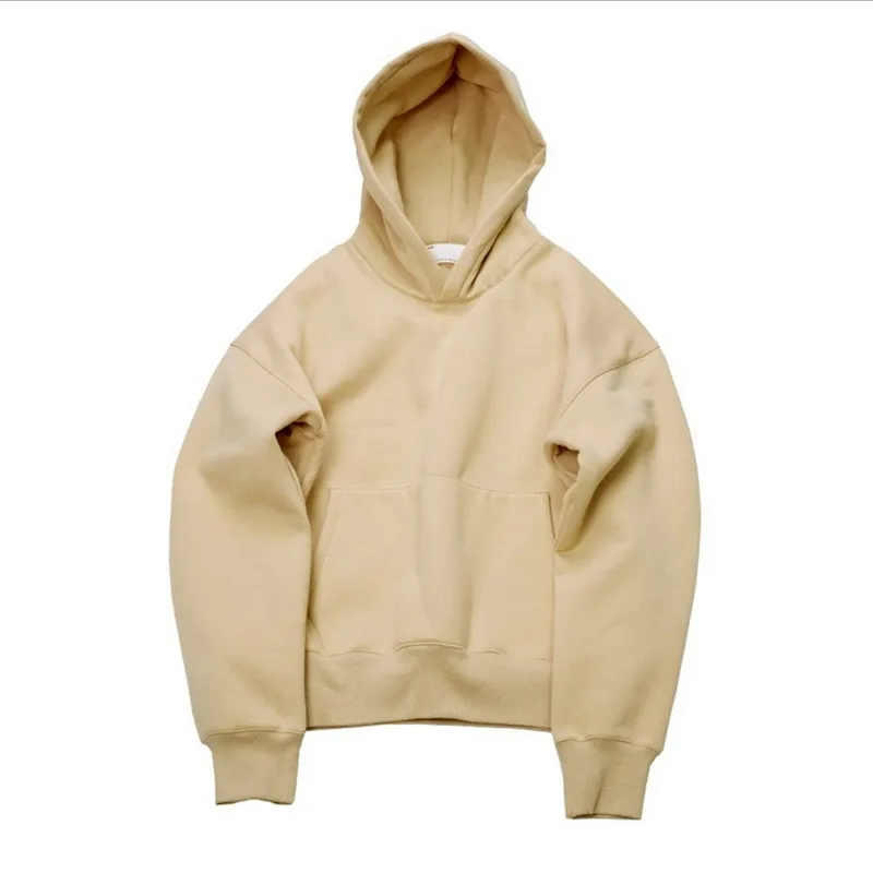 Толстовка Kanye мужская с капюшоном однотонный пуловер Swag модное худи в стиле