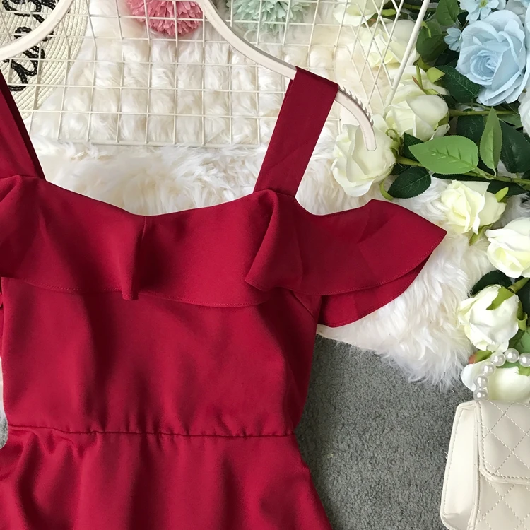 ALPHALMODA праздники с открытыми плечами женские Seashore до середины икры Платье на бретелях галстук-бабочка дамское сексуальное с открытой спиной Vestidos однотонное платье
