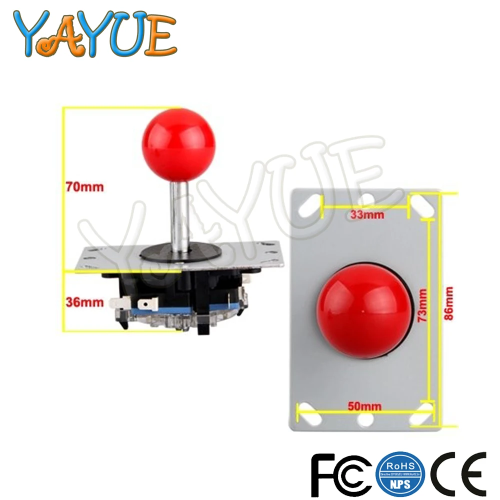 Аркадный джойстик сделай сам 2 шт. с красными шариками переходом на 4/8 градусов