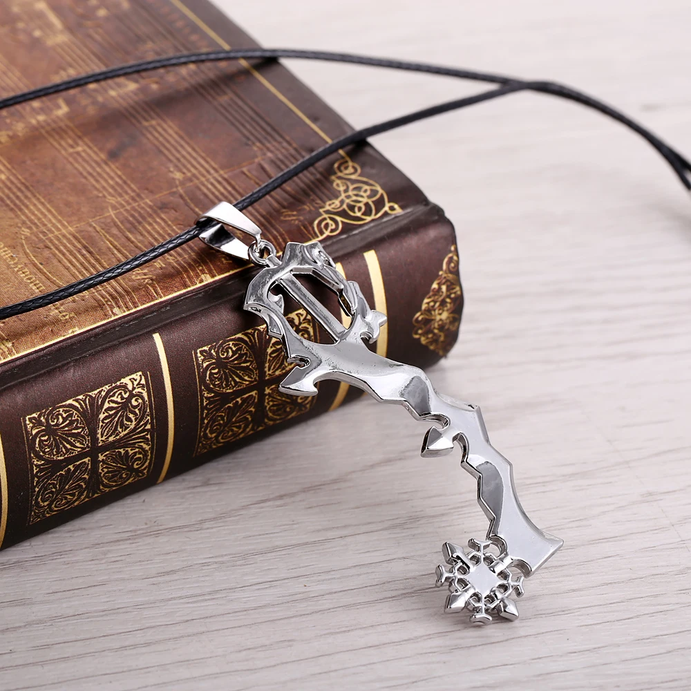 Лидер продаж металлическое ожерелье с подвеской Королевство сердца брелок