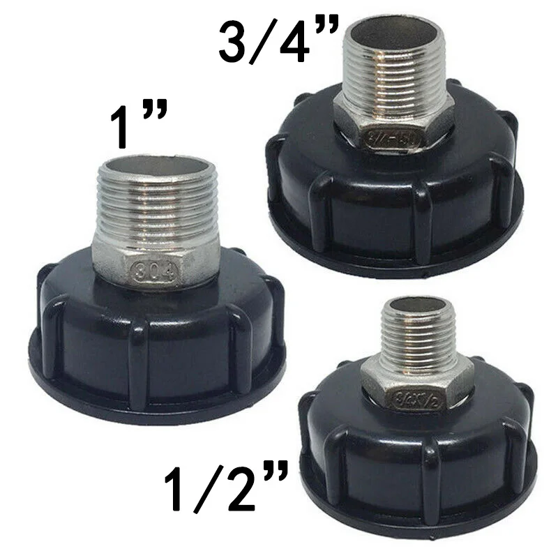 60 мм резьба IBC адаптер резервуара S60X6 для крана 1/2 &quot3/4&quot 1 &quotЗамена клапана