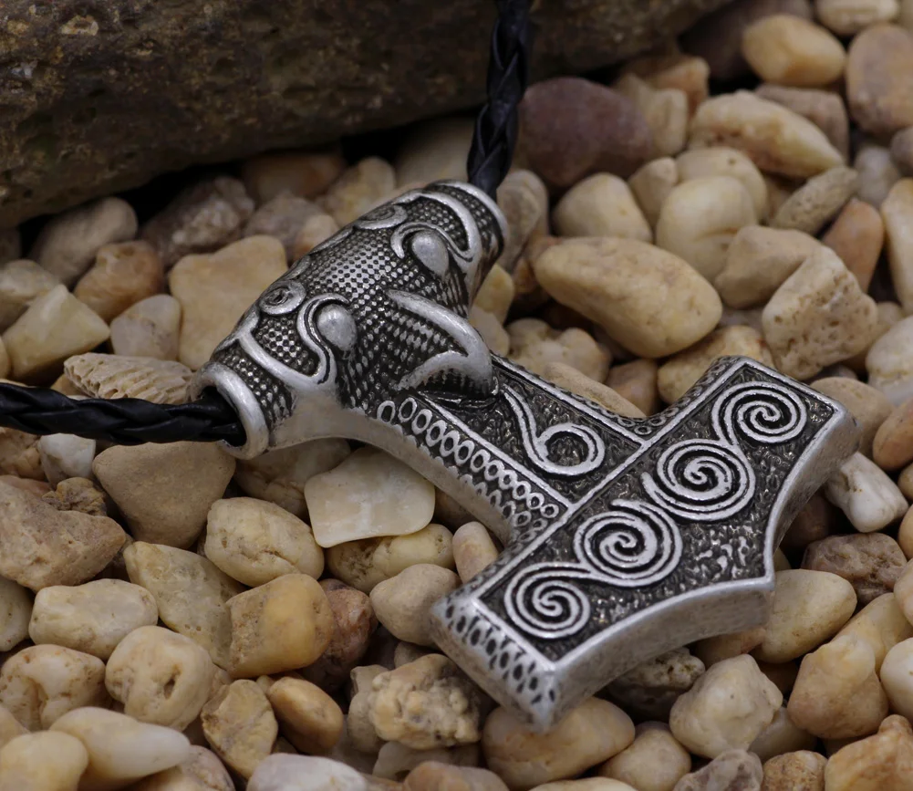 Викинг норвежский Odin Thors Mjolnir молоток Мужская Подвеска Ожерелье для мужчин|pendant