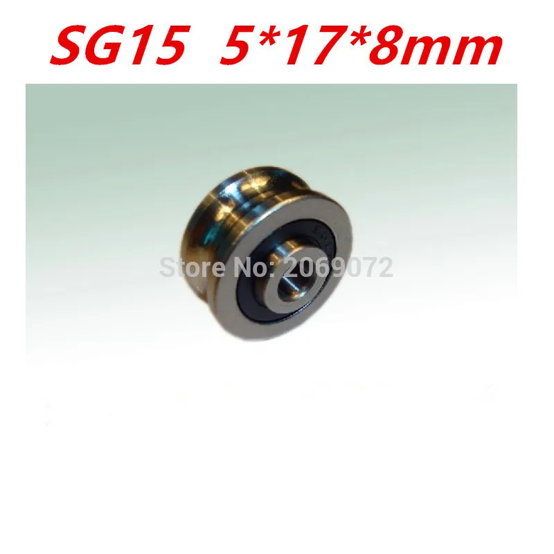 10pcs SG15 U Groove Sealed ball bearings 5x17x8 mm Track guide roller bearing | Обустройство дома