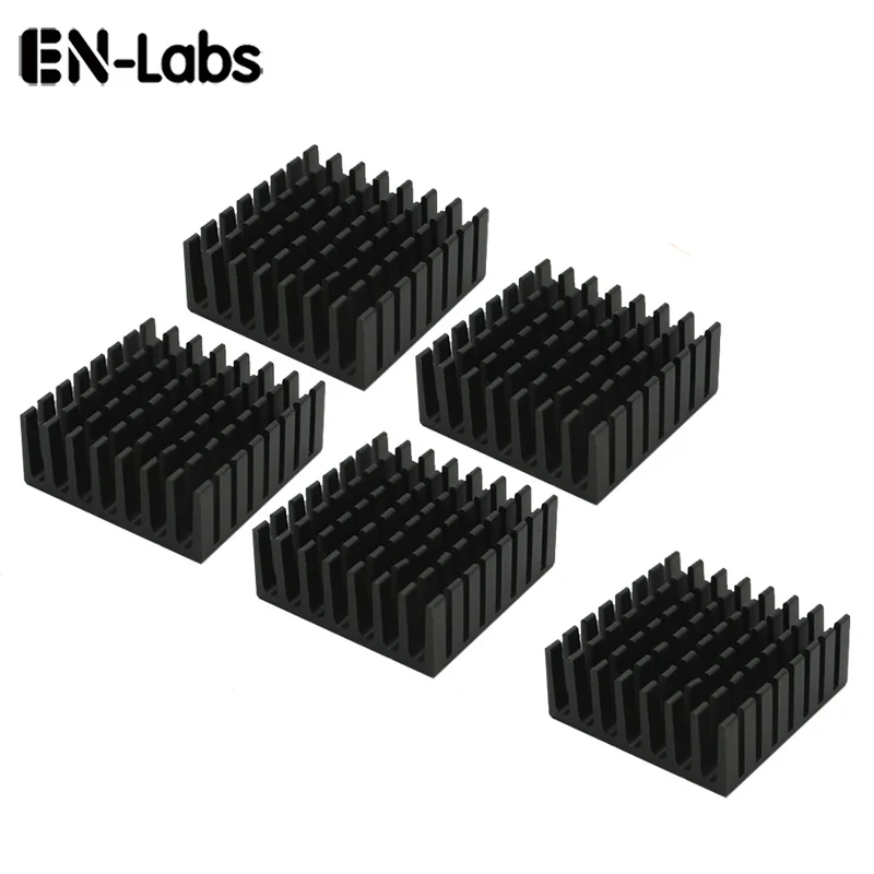 En-Labs 10 шт. Алюминий теплоотвод 14*14*10 мм электронный чип-Радиатор w/3m бренд 9448A Термальность двусторонняя клейкая лента