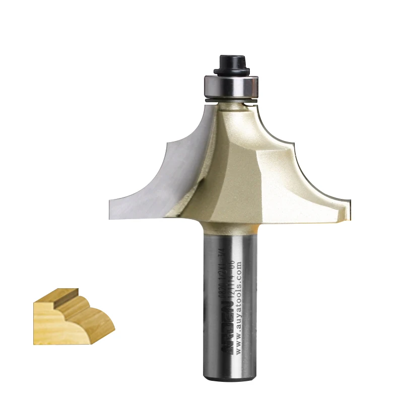

Woodworking Tools Double Round-Over Arden Router Bit - 1/2*1-1/4 -31.8mm " Shank - Arden A0820138