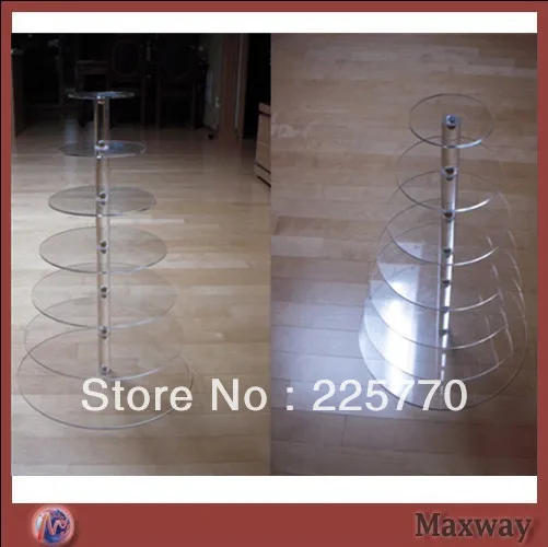 

Free shipping 7 Tier Acrylic wedding Cupcake Stand cupcake stand