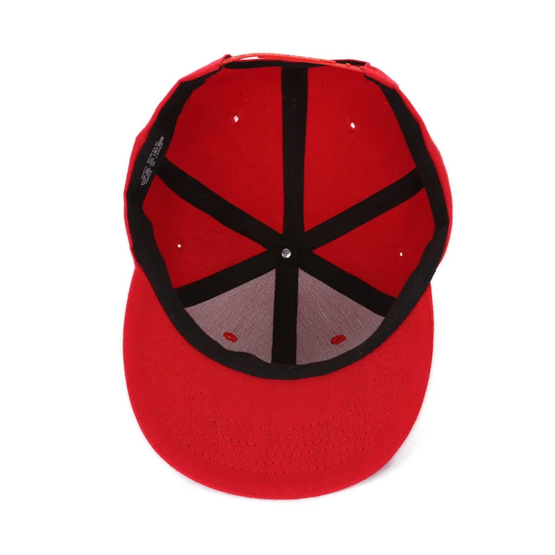 Однотонная Снэпбэк Кепка двухцветная Хип Хоп плоская шляпа 6 панелей