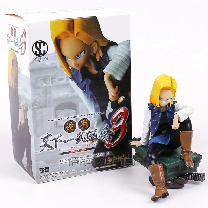 Dragon Ball Z Android № 18 Banpresto рисунок Колизей SCultures большой 3 ПВХ фигурка Коллекционная модель игрушки 12 см