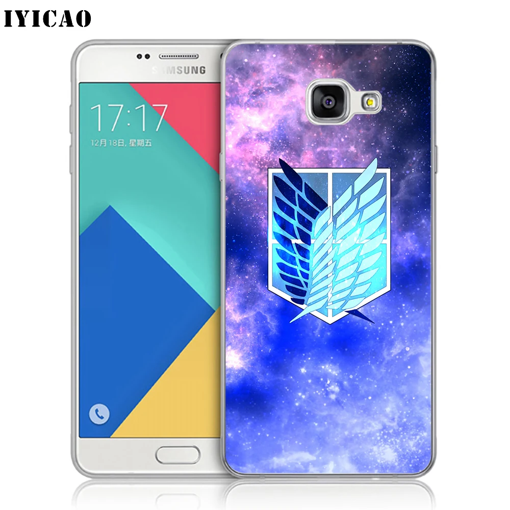 IYICAO атака на Титанов логотип мягкий силиконовый чехол для телефона Samsung A10 A30 A40 A50