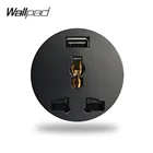 Wallpad L6 5 цветов EU UK US универсальная настенная электрическая розетка с 2.1A USB зарядным портом модульная DIY Бесплатная комбинация