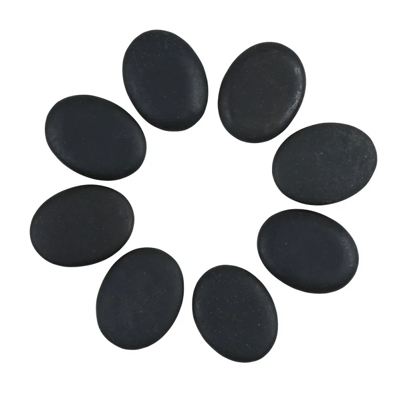 12 шт. Профессиональный небольшой массажный набор горячих камней натуральные