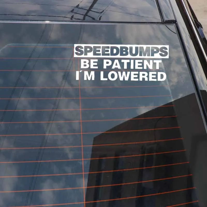 YJZT X см скоростная наклейка BUMPA будьте терпеливы JDM Виниловая для автомобиля