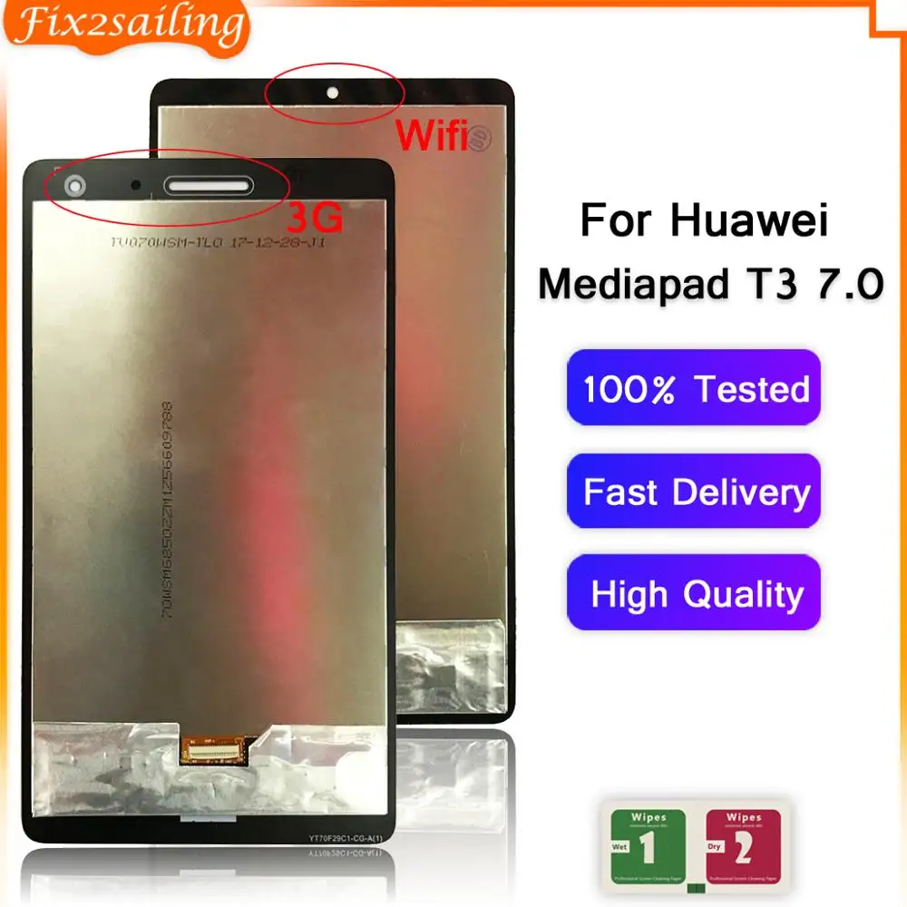 ЖК дисплей для Huawei Mediapad T3 7 0 3G Wi Fi сенсорный экран дигитайзер в сборе BG2 W09 U01