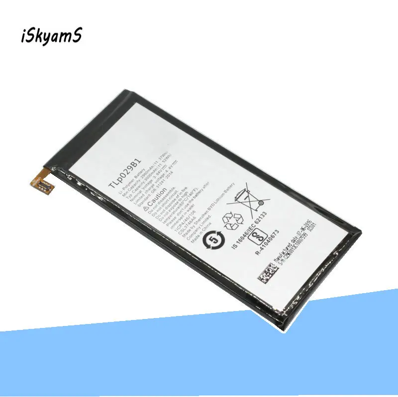 Аккумулятор iSkyamS 1x2960 мАч TLp029B1 для Alcatel Pop 4S 5095 5095B 5095I 5095K 5095L 5095Y батареи смартфонов