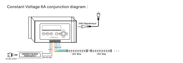 DC9V постоянное напряжение 4 канала регулировка яркости DMX512 Выход программируемый DMX512 таймер диммер контроллер светодиодный освещение