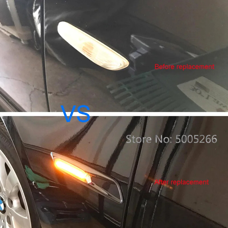 2 шт. светодиодный динамический Боковой габаритный фонарь автомобильный