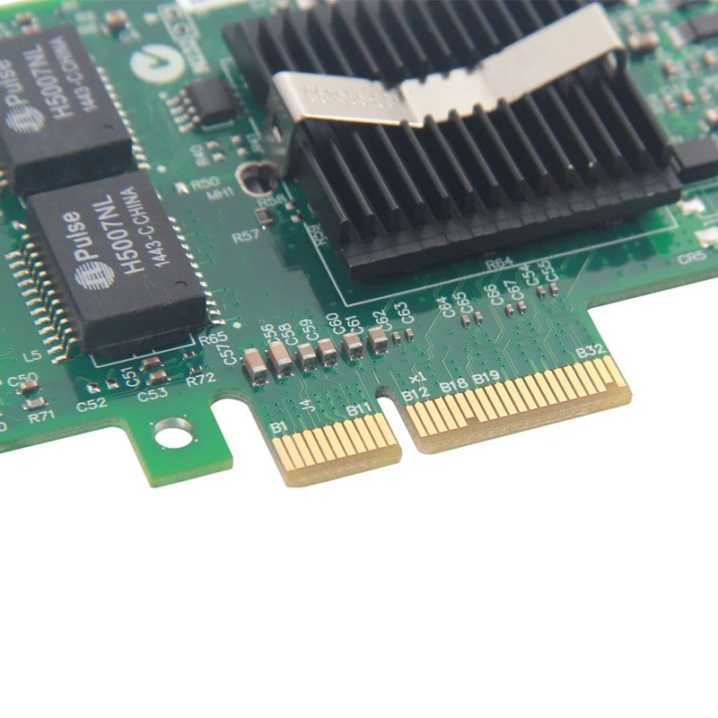 Двухпортовая сетевая карта Pci-E X4 Gigabit Ethernet 10/100/1000 Мбит/с Lan адаптер контроллер