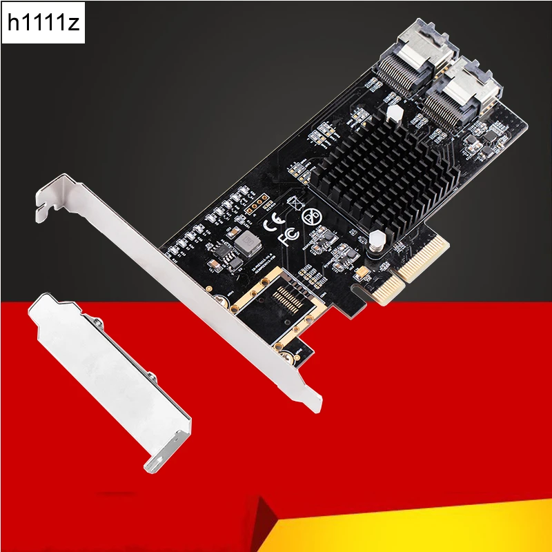H1111Z добавить на карты PCI E/PCIE SATA Express контроллер PCIE 3 0 8 портовый адаптер расширения