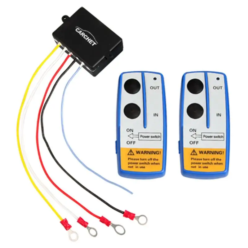 Беспроводная автомобильная лебедка с дистанционным управлением двойная Ручная