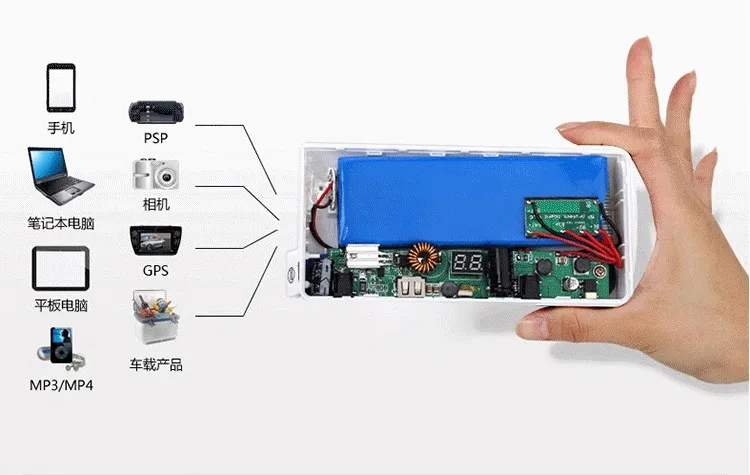 Автомобильный внешний аккумулятор пожарная машина 12 В литий полимерный 10000 мАч