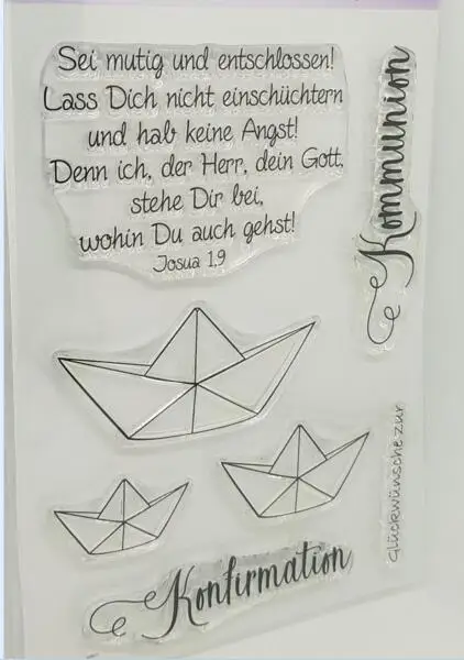 Немецкий прозрачный штамп или для самостоятельного скрапбукинга/изготовления