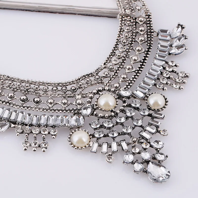 Женское колье с кристаллами LZHLQ крупное колье-чокер в стиле бохо модные ювелирные