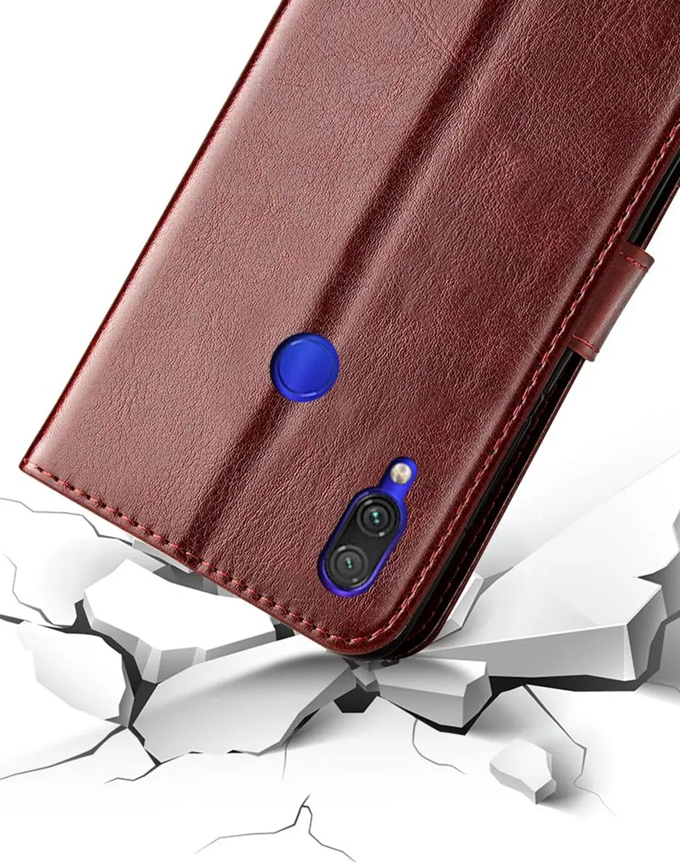 Кожаный чехол-книжка для Xiaomi Redmi note 7, чехол для Redmi note 7, чехол для телефона Xiaomi Redmi Note 7 Pro Note7, чехол
