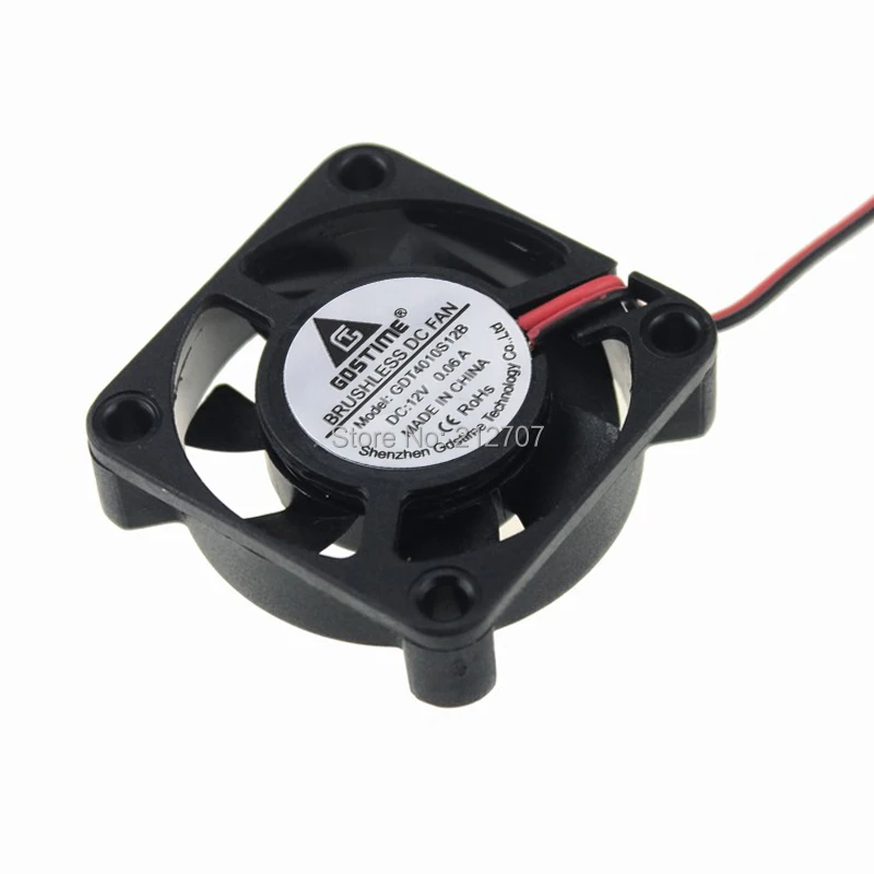 10 шт. Gdstime 4010 40 мм 4 см 40x40x10 12 в постоянного тока 2 контактный компьютерный