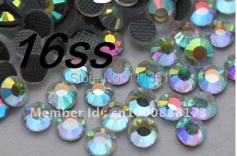 1440 прозрачные стразы с плоской задней поверхностью 16 Ss 4 мм|glass jat|rhinestone banglerhinestone