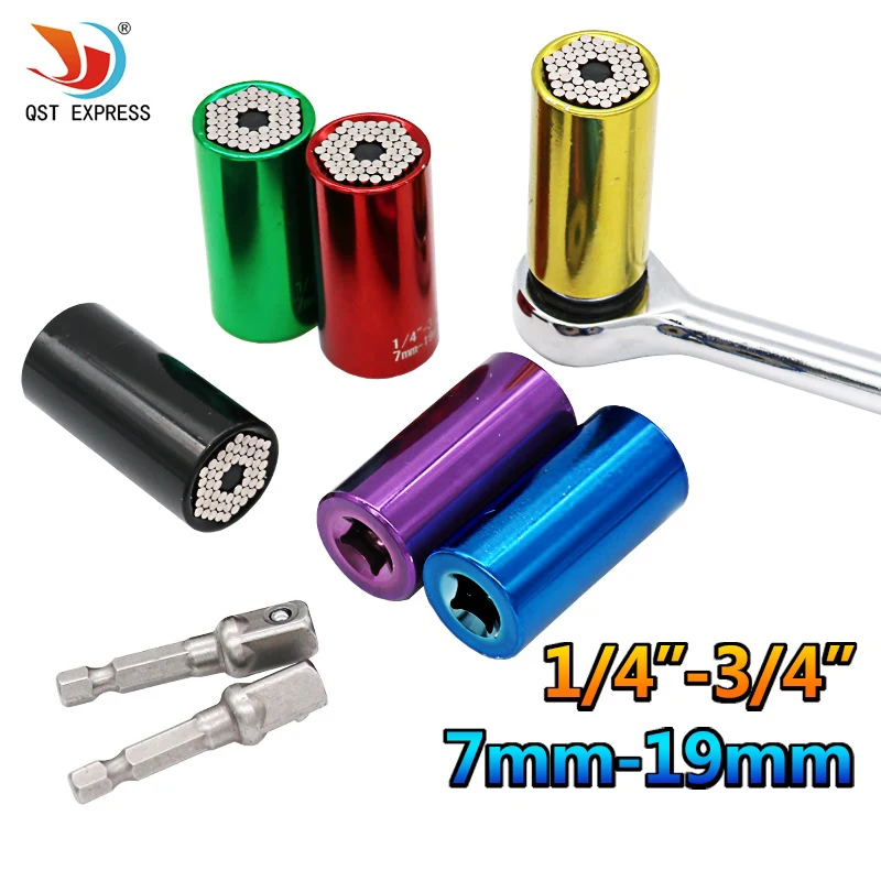 Многофункциональная Универсальная Розетка QSTEXPRESS 2 шт./компл. 7 19 мм адаптер для