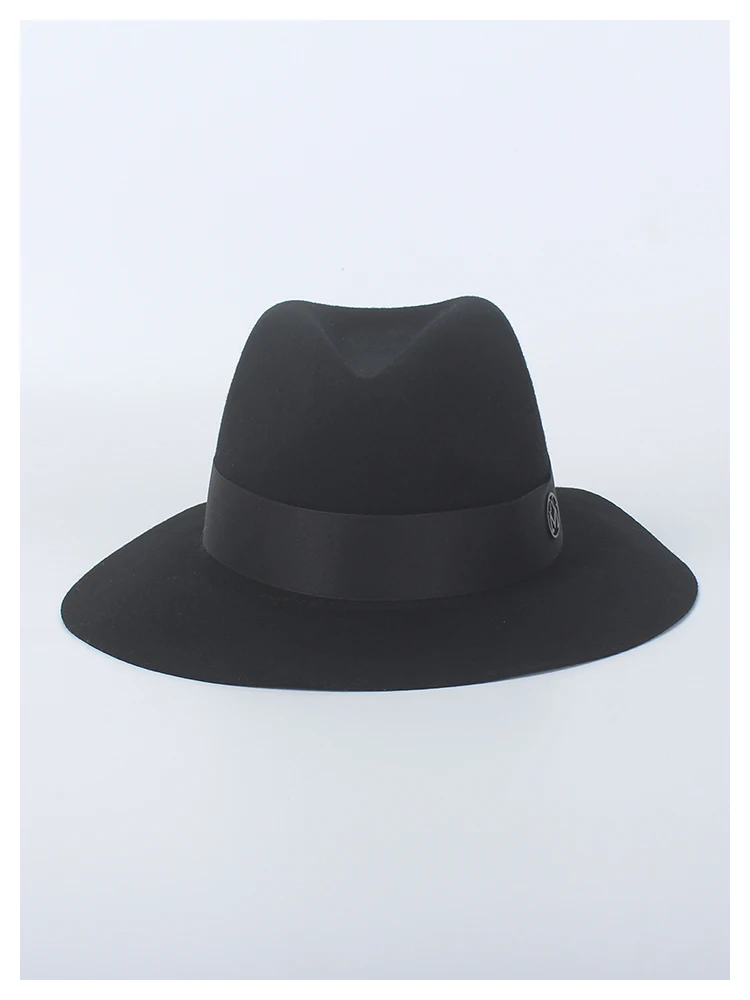 ROSLEUOSI осень зима шерстяная шляпа Fedora для женщин широкие свисающие поля мягкая мужская фетровая шляпа шляпы мужские Панамы шерстяная шляпка для церкви