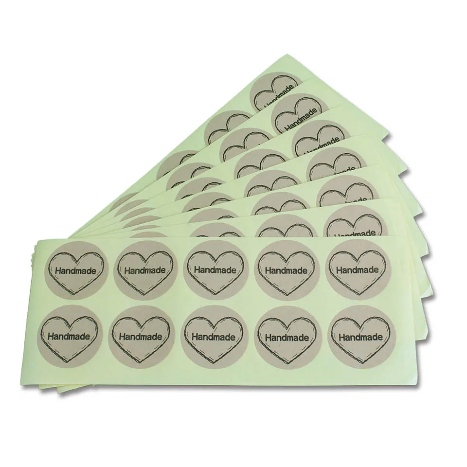 Ретро Стикеры из крафт бумаги диаметром 38 мм 1 5 дюйма ручная работа стикеры в