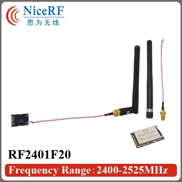 Одобрено FCC CE IC! Модуль беспроводной связи NRF24L01 + 2 4G 25 шт. RF2401F20 бесплатная