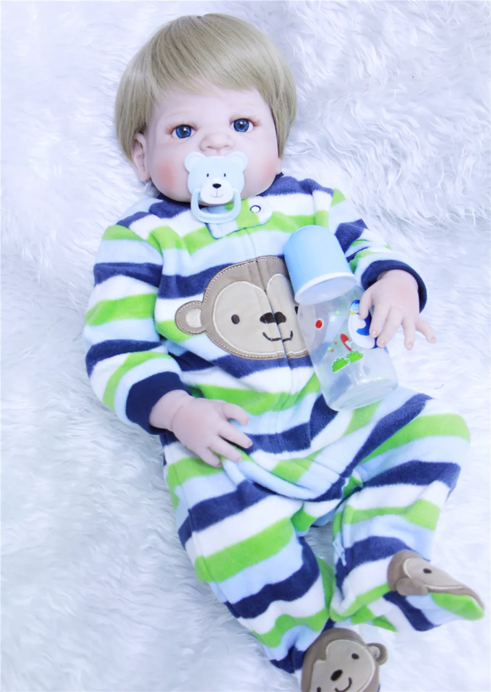 

22'' bebe alive reborn silicone reborn Lifelike Reborn Baby Doll Girls dolls toys for children gift bonecas brinquedo menino