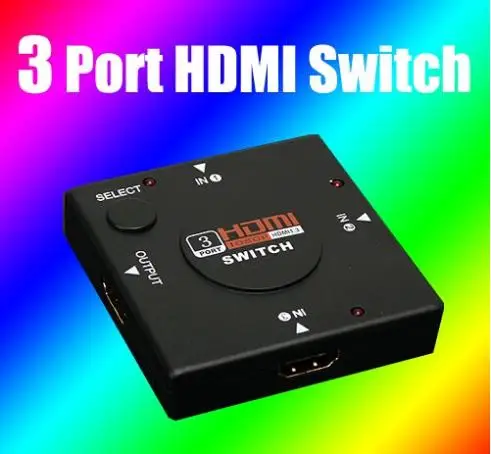 3 Порты и разъёмы переключатель разветвитель HDMI Совместимость для HD ТВ 1080P Vedio в 1