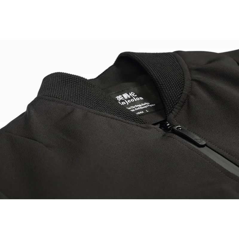 Enjeolon брендовая Повседневная куртка-бомбер мужские куртки пальто черные