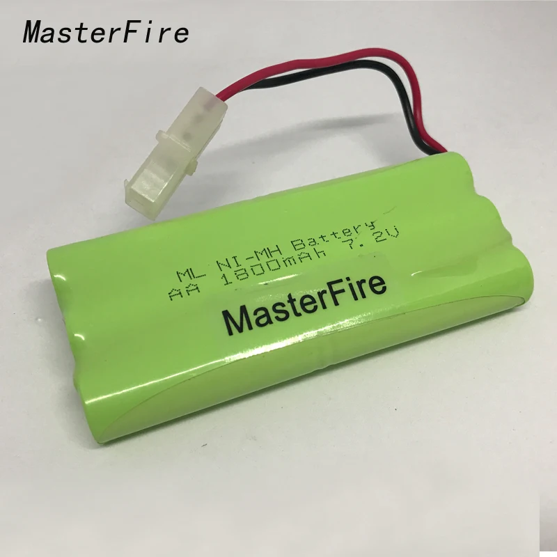 

MasterFire 5PACK/LOT New Original 7.2V AA Ni-MH 1800mAh Battery Pack Rechargeable NiMH Batteries with Plugs