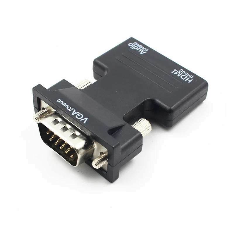 Kebidu HDMI совместимый конвертер мама VGA папа с аудио адаптером поддержка вывода