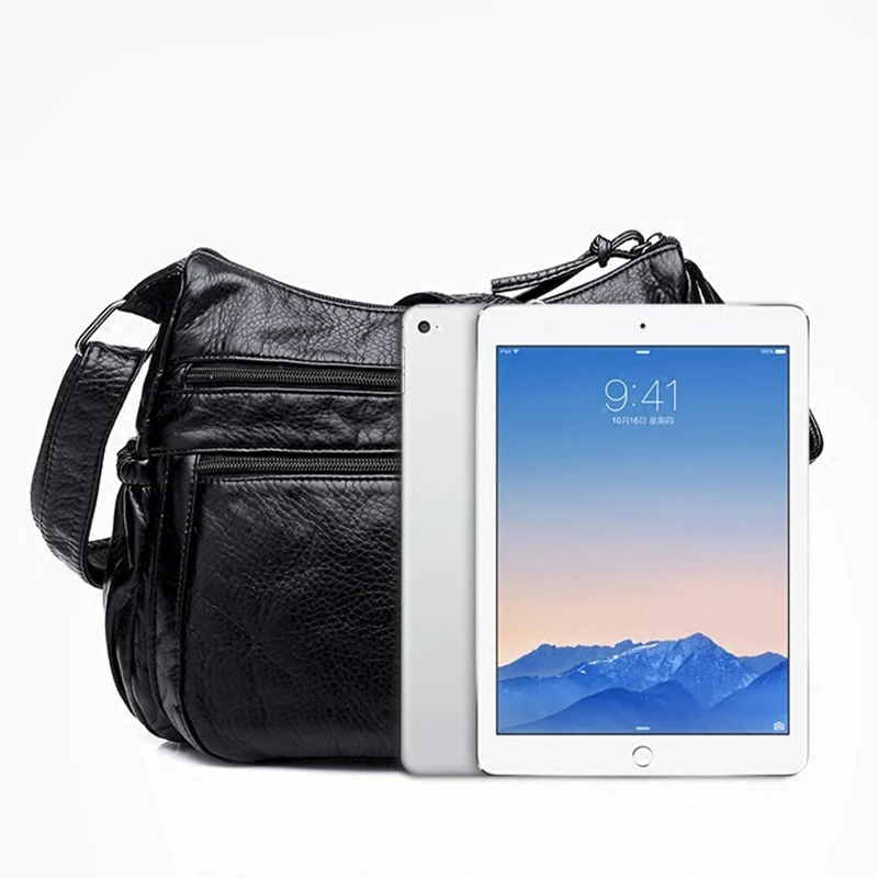 Винтажная модная сумка через плечо женская из искусственной кожи с клапаном