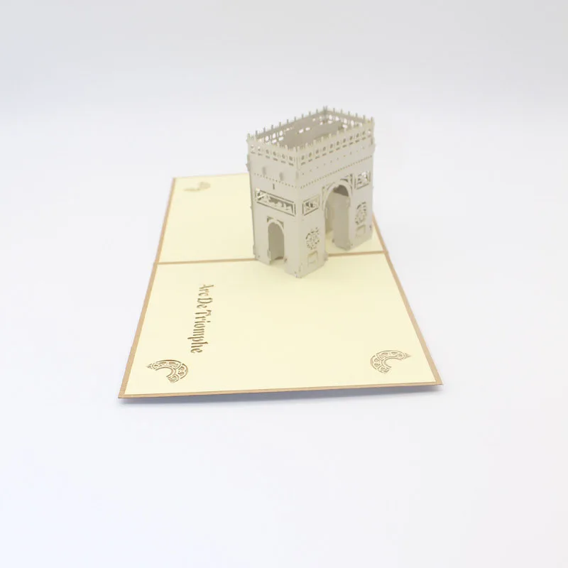 3D лазерная резка ручная работа красивые Ретро триумфальные арки бумажные