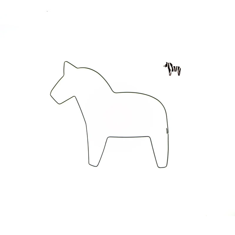 1 шт. формы для печенья в виде животных форме зебры Нержавеющая сталь украшения