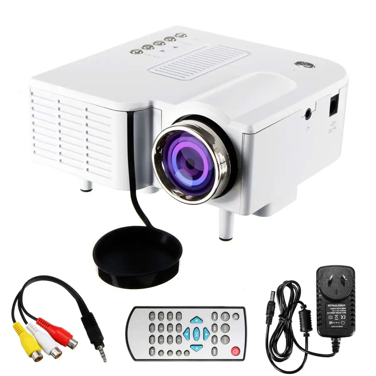 UNIC UC28+ Портативный светодиодный проектор для кинотеатра мини-проектор USB/SD/AV вход мини-проектор для развлечений