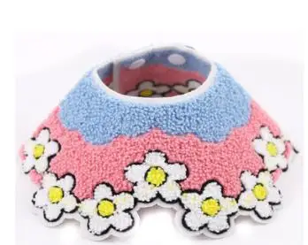 Pink Collar Вязаные аксессуары для домашних животных, собак нагрудники, кошек, бандана Cachorro товары для животных шарф для щенка Mascotas Perros Accesorios - Цвет: Pink Collar